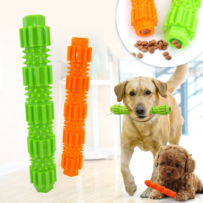 Rubber teeth cleaning chew toy