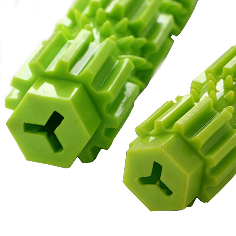 Rubber teeth cleaning chew toy