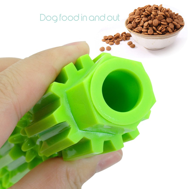 Rubber teeth cleaning chew toy