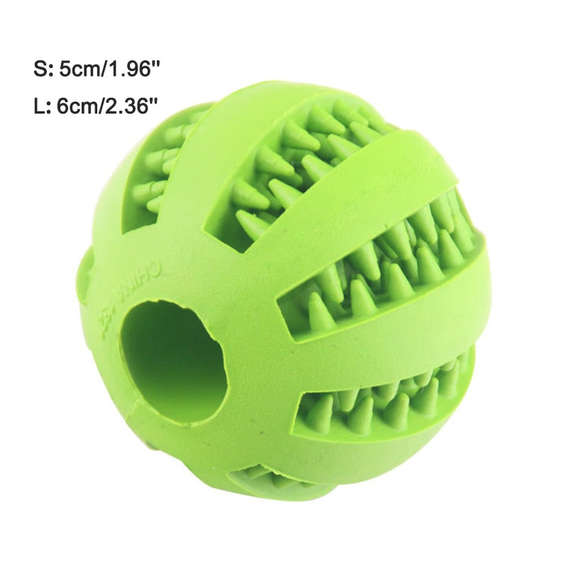 Rubber teeth cleaning chew toy