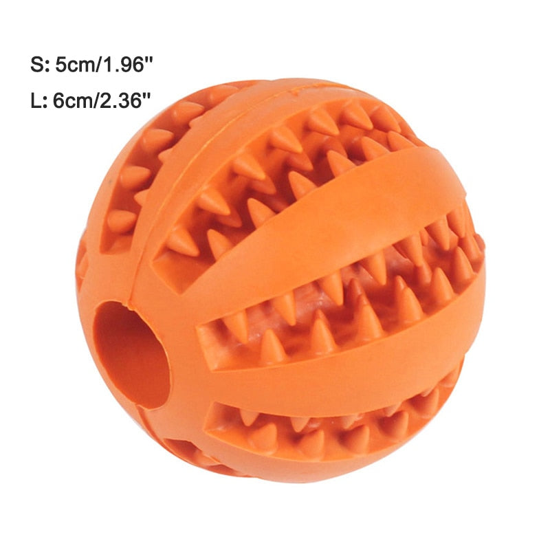 Rubber teeth cleaning chew toy