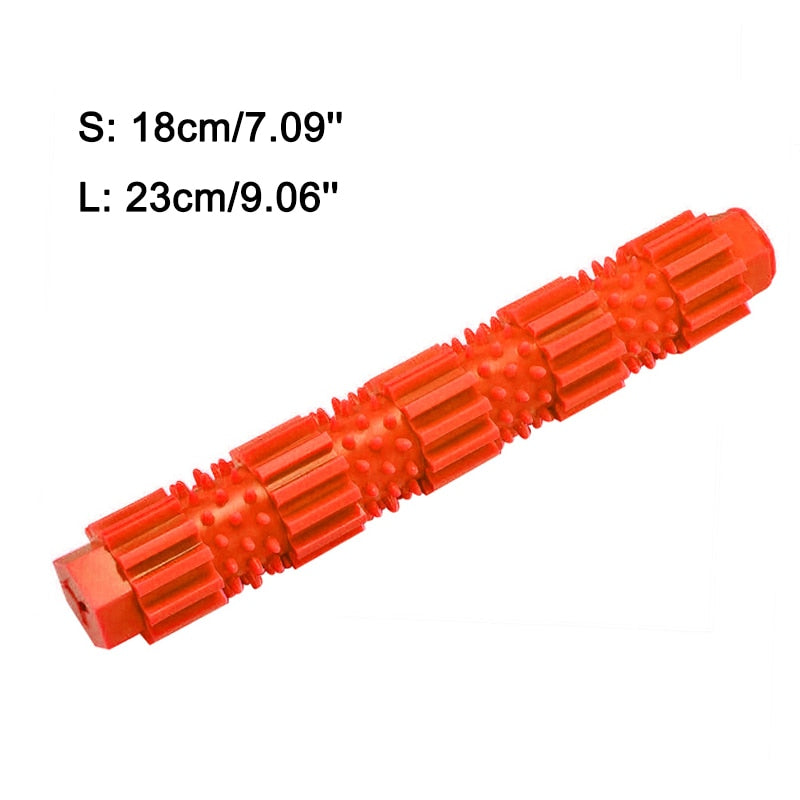 Rubber teeth cleaning chew toy