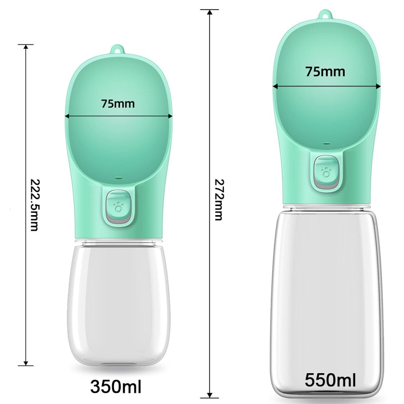 Portable dog water bottle