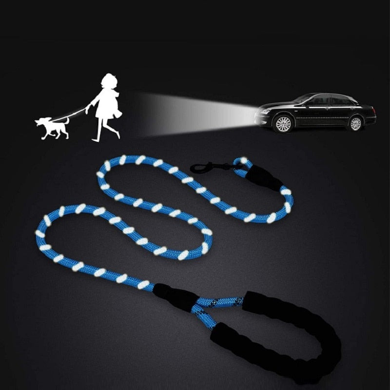 Reflective dog leash